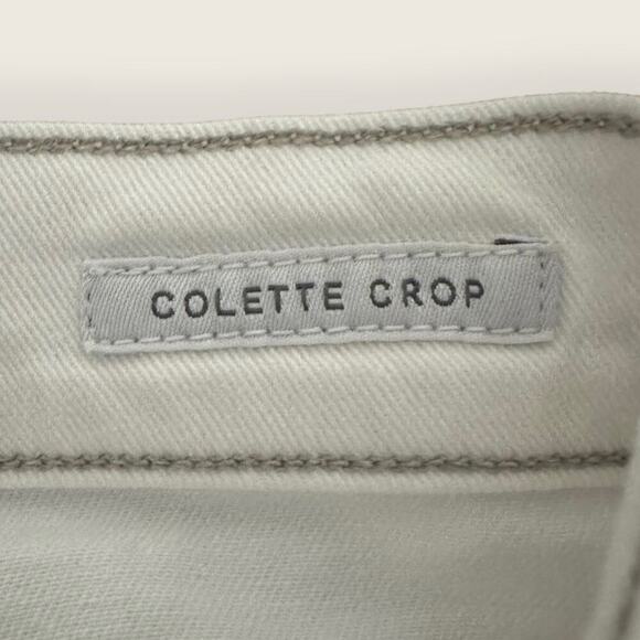 EUC | AGoldE | Distressed Collette Crop | White | Size 27 - Picture 8 of 16